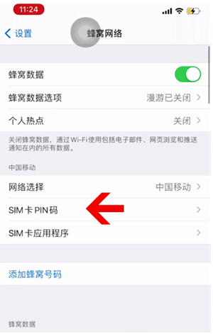 奇台苹果14维修网分享如何给iPhone14的SIM卡设置密码 