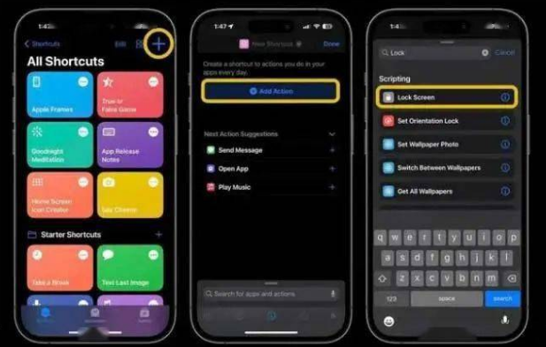 奇台苹果14锁屏维修店分享iPhone14升级iOS16.4后如何创建锁屏快捷方式 