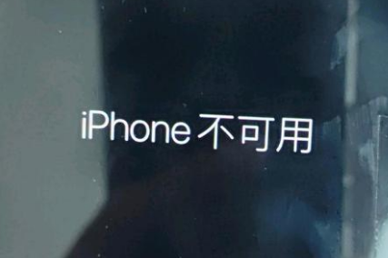 奇台苹果服务网点分享锁屏界面显示“iPhone 不可用”如何解决 