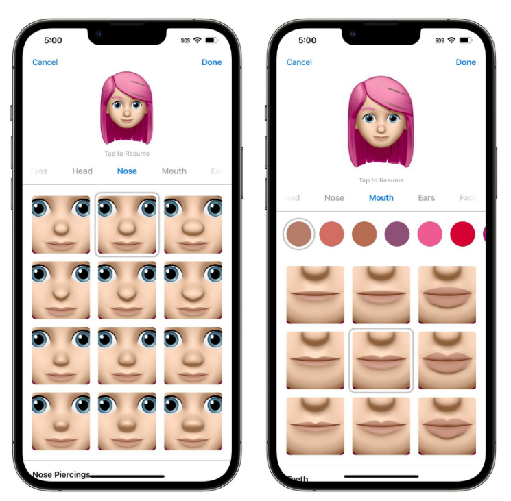 奇台苹果手机维修分享​iOS 16中的拟我表情有了哪些变化和升级 